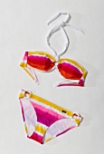 Neckholder-Bikini mit Farbverlauf 