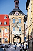Deutschland, Franken, Bamberg, Altes Rathaus, Torbogen