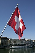 Schweizer Flagge Basel Schweiz