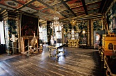 Interior of Rosenborg Castle, Copenhagen, Denmark