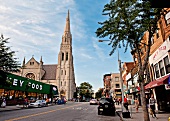 New York: Park Slope, Old First Reformed Church, Straßenverkehr