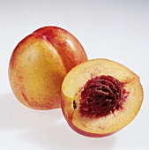 Whole and half flavortop nectarine