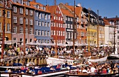 Hustle and bustle at Nyhavn in Copenhagen, Denmark