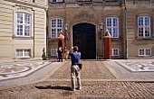 View of Guards at the Amalienborg Palace home of the Queen, Copenhagen, Denmark