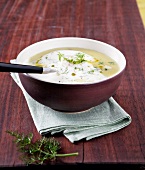 Jahreszeiten-Küche, Fenchelcremesuppe mit Zander