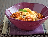 Jahreszeiten-Küche, Spaghetti mit Steckrüben-Bolognese