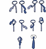 Krawattenknoten, Grantchester, Bindeanleitung,  step-by-step