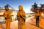 Irland: Dublin, Custom House Quay, Famine Memorial, Denkmal