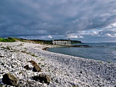 Irland: Rathlin Island, Küste, Blick auf Ruine Kelpstore.