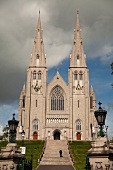 Facade of St. Patrick's Cathedral in Armagh, Ireland, UK