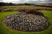 Tyrone stone circles on meadow, Ireland, UK