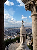 View of city from Sacre Coeur in Paris, France