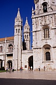 People at Mosteiro dos Jeronimos in Lisbon, Portugal