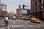Traffic at rush hour in Meatpacking District, New York, USA