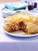 Lamb and vegetable pie