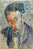 Self portrait of Franz Karl Buhler, Art Prinzhorn Collection