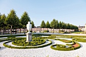 Schwetzingen Castle Garden with avenues in geometric shapes, Germany
