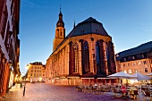 Heidelberg: Altstadt, Heiliggeist- kirche, abends