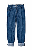 dunkle Jeans im Boyfriend-Cut 