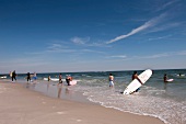 New York-Surfen am Long Island Beach
