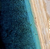Aerial view of beach at Lycia, Turkey