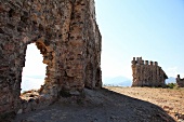 Ruins of Mamure Kalesi castle in Anamur, Mersin Province, Turkey