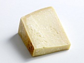 Parmigiano-Reggiano cheese on white background