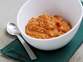 Close-up of sauce in bowl, step 2