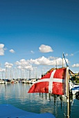 Ostseeküste: Langballigau, dänische Flagge