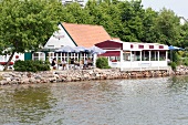 Ostseeküste: Schleswig-Holstein, Arnis, Restaurant Strandhalle.