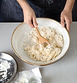 Brot, Hefebrot: Alle Zutaten vermischen, Step 2