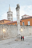 Zadar roman pillar in Croatia