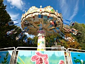 Spinning carousel in Parc de la Villette in Paris, France