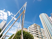 Paris: La Défense, Bürotürme, Himmel blau