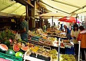 Market stalls at Bavaria, Augsburg, Germany