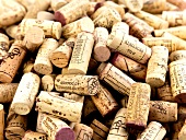 Close-up of pile of corks, full frame