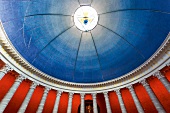 Upward view of dome of St. Louis at Darmstadt, Hesse, Germany