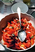 Close-up of tomato salad in bowl