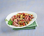 Schlank im Schlaf, Roastbeef mit Gemüsevinaigrette