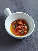 Tomato butter in bowl