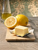 Ingredients for seasonings of scaloppine al limone