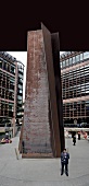 Giant Steel Fulcrum at Liverpool Street, London, UK