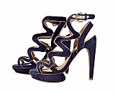 Plateau-Heels, Wildleder, Plateau, Highheels, High Heels