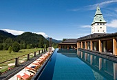 Swimming pool in Schloss Elmau hotel, Bavaria, Germany