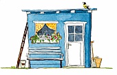 blaues Haus, Illustration 