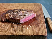 Kurzgebratenes, Steak, medium, rosa