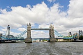 View of London bridge on Thames river, Southwark, London, UK