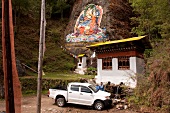 Bhutan, Gebetsmühle in Thimpu 