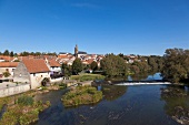 View of Sarreinsming village at Lorraine, Germany