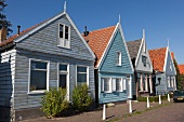 View of fishermen's houses in Durgerdam, Noord, Amsterdam, Netherlands